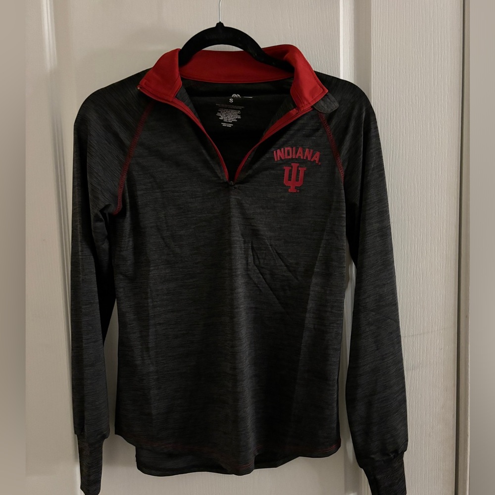 University of Indiana Hoosiers Quarter Zip Long Sleeve